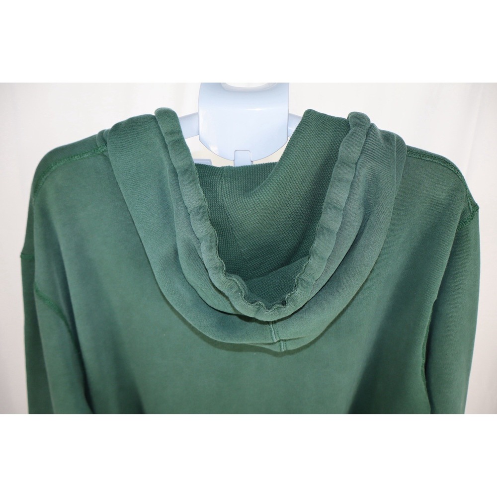 Vintage 90s Polo Ralph Lauren Hoodie Mens 2XL Green Henley Button Pullover - Picture 7 of 12